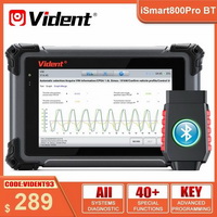 Vident iSmart800Pro BT OBD2 Bluetooth Car Diagnostic Tools 40 Reset Function Key Programmer Active Test Auto Scan Online Updates